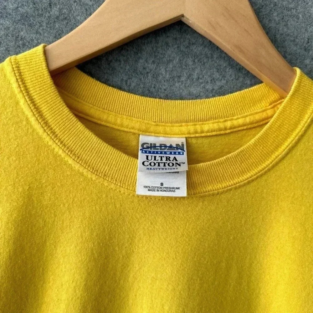 Earth Day Shirt Womens Small Yellow Trees‎ Recycle Nature Short Sleeve 2007